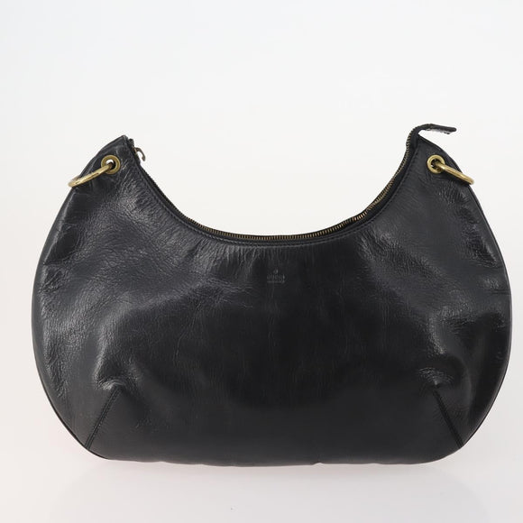 GUCCI GG Supreme Shoulder Bag PVC Leather Suede 10 Set Beige Black Auth 174953