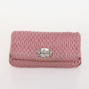 Miu Miu Shoulder Bag Leather 4 Set Blue Pink beige Auth 174955-14