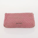 Miu Miu Shoulder Bag Leather 4 Set Blue Pink beige Auth 174955-15