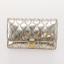 Miu Miu Shoulder Bag Leather 4 Set Blue Pink beige Auth 174955-20