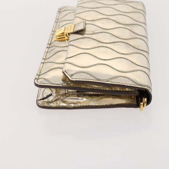Miu Miu Shoulder Bag Leather 4 Set Blue Pink beige Auth 174955