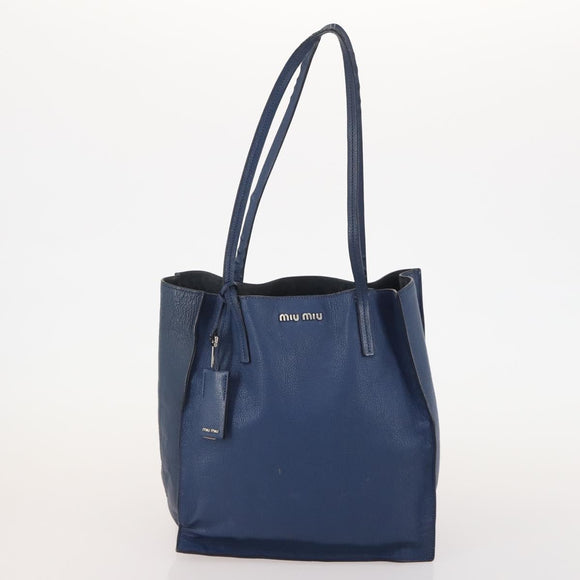Miu Miu Shoulder Bag Leather 4 Set Blue Pink beige Auth 174955