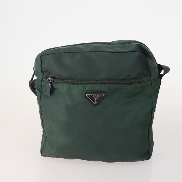PRADA Shoulder Bag Nylon 5 Set Green Black pink Auth 174956