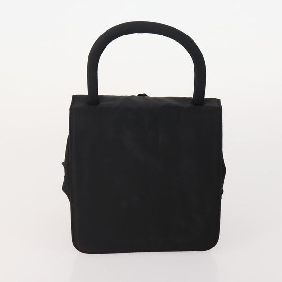 PRADA Pouch Hand Bag Nylon 2 Set Pink Black Auth 174958