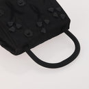PRADA Pouch Hand Bag Nylon 2 Set Pink Black Auth 174958-5