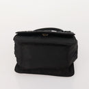 PRADA Pouch Hand Bag Nylon 2 Set Pink Black Auth 174958-7