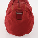PRADA Boston Bag Nylon 3 Set Red Black Auth 174960-18