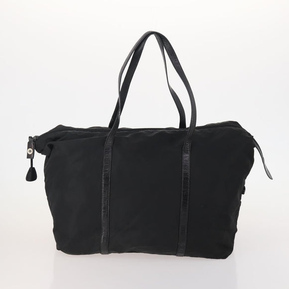 PRADA Boston Bag Nylon 3 Set Red Black Auth 174960