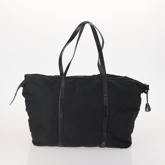 PRADA Boston Bag Nylon 3 Set Red Black Auth 174960
