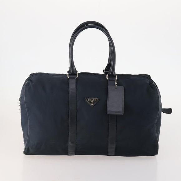 PRADA Boston Bag Nylon 3 Set Red Black Auth 174960