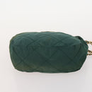 PRADA Chain Shoulder Bag Nylon 3 Set Beige Black Green Auth 174962-21