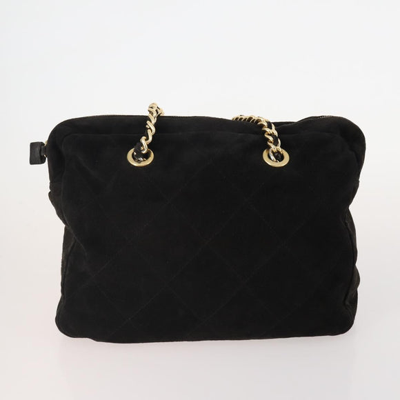 PRADA Chain Shoulder Bag Nylon 3 Set Beige Black Green Auth 174962
