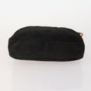 PRADA Chain Shoulder Bag Nylon 3 Set Beige Black Green Auth 174962-7