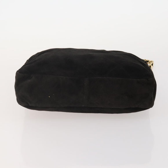 PRADA Chain Shoulder Bag Nylon 3 Set Beige Black Green Auth 174962
