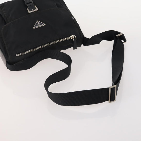 PRADA Shoulder Bag Nylon 5 Set Black Auth 174963