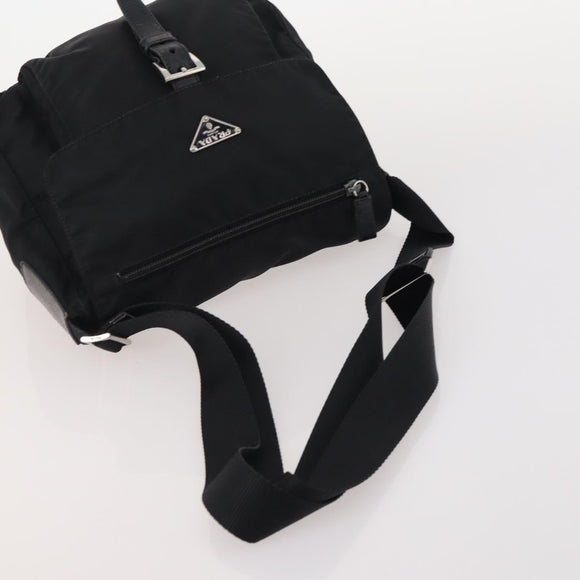 PRADA Shoulder Bag Nylon 5 Set Black Auth 174963