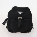 PRADA Backpack Nylon 2 Set Black Auth 174965-11
