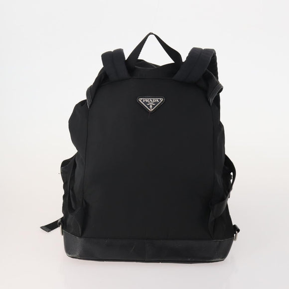 PRADA Backpack Nylon 2 Set Black Auth 174965