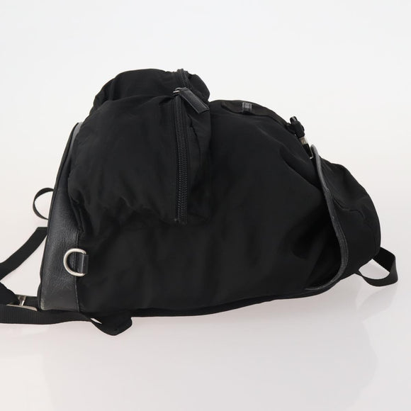 PRADA Backpack Nylon 2 Set Black Auth 174965