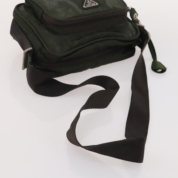 PRADA Shoulder Bag Nylon 5 Set Green Black Red Auth 174966