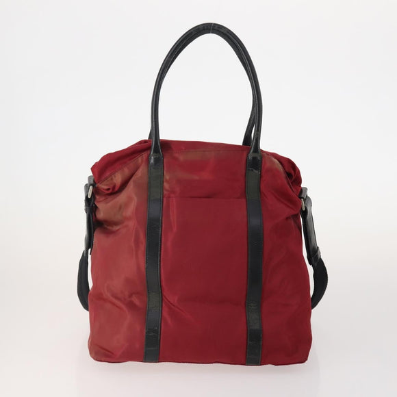 PRADA Shoulder Bag Nylon 5 Set Green Black Red Auth 174966