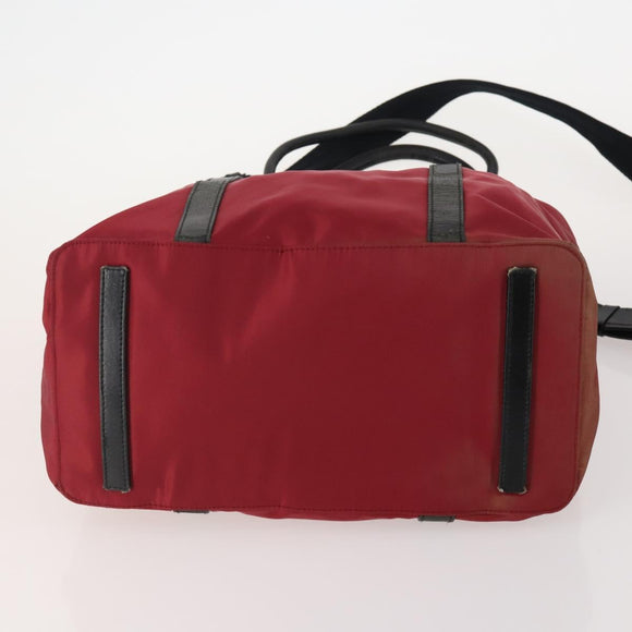 PRADA Shoulder Bag Nylon 5 Set Green Black Red Auth 174966
