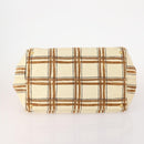 PRADA Canapa Hand Bag Canvas 2 Set Pink Beige Auth 174968-7