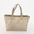 CHANEL New Travel line Tote Bag Nylon 5 Set Beige Black CC Auth 174969-12
