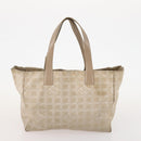 CHANEL New Travel line Tote Bag Nylon 5 Set Beige Black CC Auth 174969-13