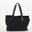 CHANEL New Travel line Tote Bag Nylon 5 Set Beige Black CC Auth 174969-19