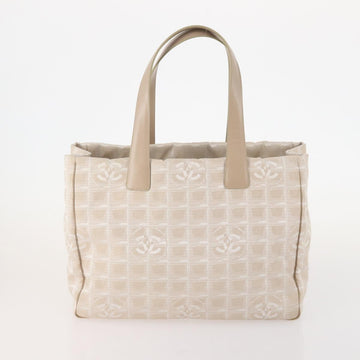 CHANEL New Travel line Tote Bag Nylon 5 Set Beige Black CC Auth 174969 - 0