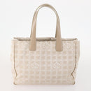CHANEL New Travel line Tote Bag Nylon 5 Set Beige Black CC Auth 174969-3