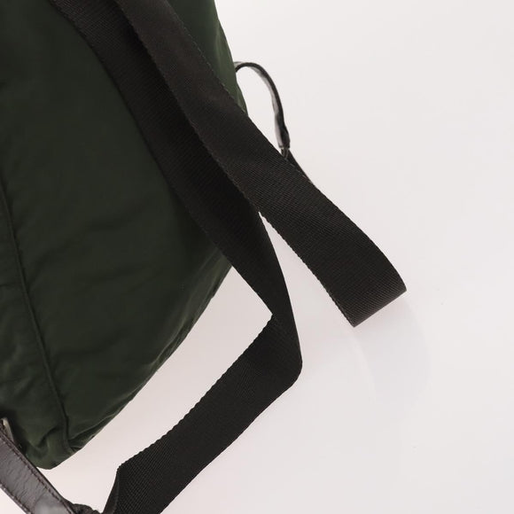 PRADA Backpack Nylon 5 Set Green Black Auth 174970
