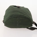 PRADA Backpack Nylon 5 Set Green Black Auth 174970-15