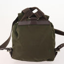 PRADA Backpack Nylon 5 Set Green Black Auth 174970-18