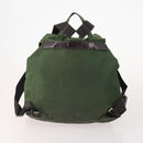 PRADA Backpack Nylon 5 Set Green Black Auth 174970-3