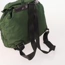 PRADA Backpack Nylon 5 Set Green Black Auth 174970-4