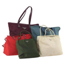 PRADA Hand Bag Nylon 5 Set Green Beige Red Auth 174971-1