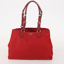 PRADA Hand Bag Nylon 5 Set Green Beige Red Auth 174971-17