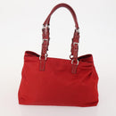 PRADA Hand Bag Nylon 5 Set Green Beige Red Auth 174971-18