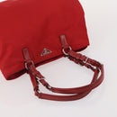PRADA Hand Bag Nylon 5 Set Green Beige Red Auth 174971-19