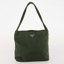 PRADA Hand Bag Nylon 5 Set Green Beige Red Auth 174971-22