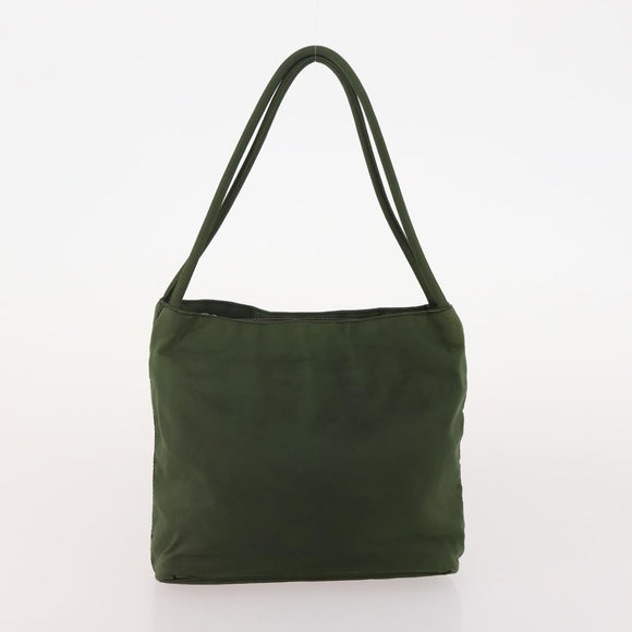 PRADA Hand Bag Nylon 5 Set Green Beige Red Auth 174971