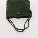 PRADA Hand Bag Nylon 5 Set Green Beige Red Auth 174971-24