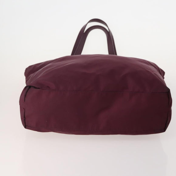 PRADA Hand Bag Nylon 5 Set Green Beige Red Auth 174971
