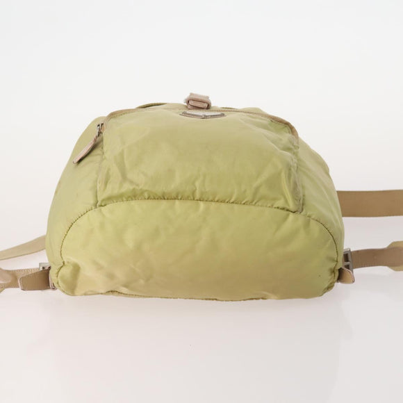 PRADA Backpack Nylon 5 Set Green Beige blue Auth 174972
