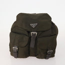 PRADA Backpack Nylon 5 Set Green Beige blue Auth 174972-17
