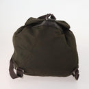 PRADA Backpack Nylon 5 Set Green Beige blue Auth 174972-18