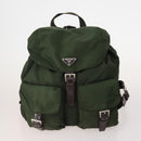 PRADA Backpack Nylon 5 Set Green Beige blue Auth 174972-2