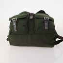 PRADA Backpack Nylon 5 Set Green Beige blue Auth 174972-5